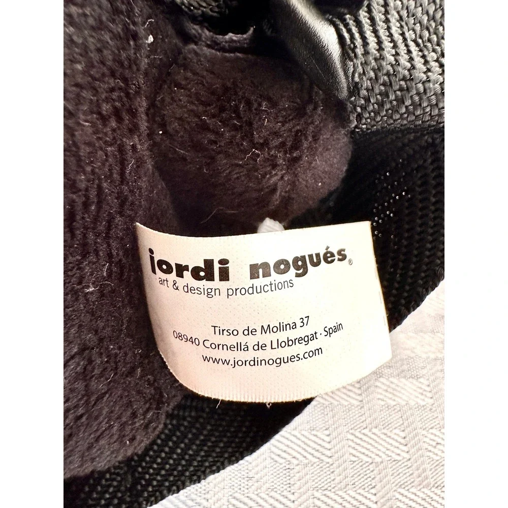 Jordi Nogues‎ Badtoro Black Plush Bull Mini Backpack Y2K Goth Emo Barcelona